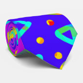 Dream Wave Festival - Cooles Candy Rain Krawatte (Gerollt)