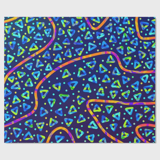 Dream Wave Festival - Electric Crumble 1 Geschenkpapier (Flach)