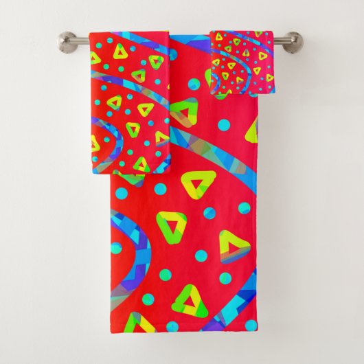 Dream Wave Festival - Warm Candy Rain Badhandtuch Set (Insitu)