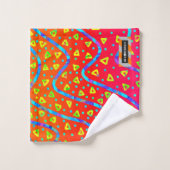 Dream Wave Festival - Warm Candy Rain Badhandtuch Set (Waschlappen)