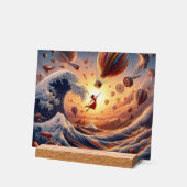 Dream Weaver's Journey: Fantasy Hot Air Balloons Acrylschild (Winkel)