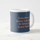 Dream Weaver's Journey: Fantasy Hot Air Balloons Jumbo-Tasse (Vorderseite Rechts)