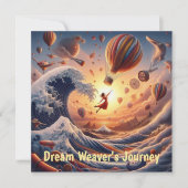 Dream Weaver's Journey: Fantasy Hot Air Balloons Karte (Vorderseite)