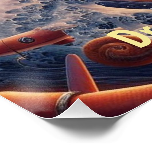 Dream Weaver's Journey: Fantasy Hot Air Balloons Poster (Ecke)