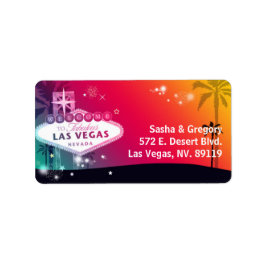 Dream Wedding in Viva Las Vegas Adresse Adressaufkleber