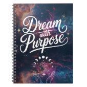 Dream with Purpose- Cosmic Intention Notebook Notizblock (Vorderseite)