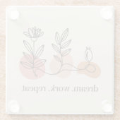 Dream. Work. Repeat Glasuntersetzer (Rückseite)