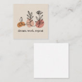 Dream. Work. Repeat Mitteilungskarte (Vorne/Hinten)