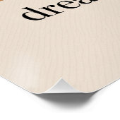 Dream. Work. Repeat Poster (Ecke)