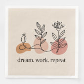 Dream. Work. Repeat Serviette (Vorderseite)