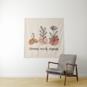 Dream. Work. Repeat Wandteppich (Beispiel)