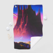 Dream World Oil Painting Golfhandtuch (Insitu)