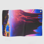 Dream World Oil Painting Golfhandtuch (Horizontal)