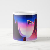 Dream World Oil Painting Jumbo-Tasse (Vorderseite)