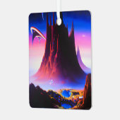Dream World Oil Painting Ornament Aus Metall (Vorderseite links)