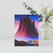 Dream World Oil Painting Postkarte (Stehend Vorderseite)