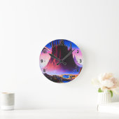 Dream World Oil Painting Runde Wanduhr (Zuhause)