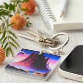 Dream World Oil Painting Schlüsselanhänger (Vorderseite rechts)