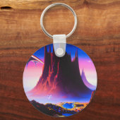 Dream World Oil Painting Schlüsselanhänger (Rückseite)