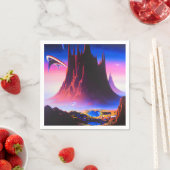 Dream World Oil Painting Serviette (Beispiel)