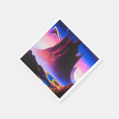 Dream World Oil Painting Serviette (Ecke)