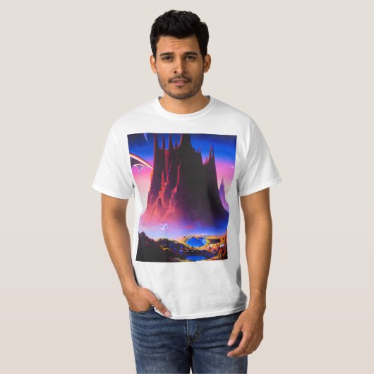 Dream World Oil Painting T-Shirt (Vorne ganz)