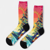 Dream World Picture Art 0030301 Socken (Linkes Detail)