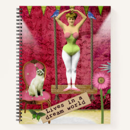Dream World Vintag Funky Ballerina Bullet Journal Notizblock