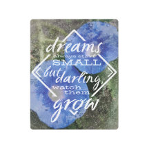 Dream Zitat inspirierend Kinderzimmer Art Babygesc