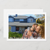 Dream Zuhause Foto Wir haben die Ankündigungskarte Einladung (Vorne/Hinten)