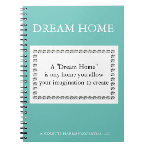 Dream Zuhause Quote - Design 1 Notebook Notizblock