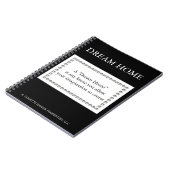 Dream Zuhause Quote - Design 2 Notebook Notizblock (Linke Seite)