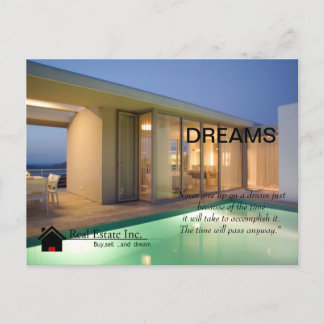 Dream Zuhause Real Anwesen Postkarte