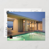 Dream Zuhause Real Anwesen Postkarte (Vorne/Hinten)