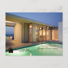 Dream Zuhause Real Anwesen Postkarte