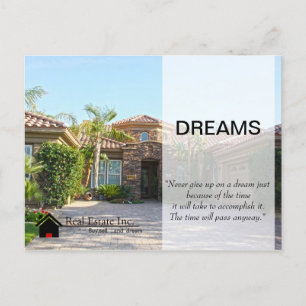 Dream Zuhause Real Anwesen Postkarte