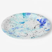 DreamAbstract BlueArt Pappteller (Schrägansicht)