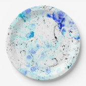 DreamAbstract BlueArt Pappteller (Vorderseite)