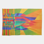 Dreamboat ein kubistischer Junk in Primärfarben Handtuch (Horizontal)