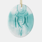 Dreamcatcher Aqua Keramik Ornament (Rechts)