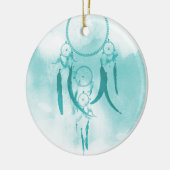 Dreamcatcher Aqua Keramik Ornament (Links)