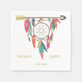 Dreamcatcher Arrow Wedding Serviette