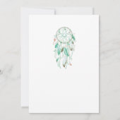 Dreamcatcher Baby Dusche Einladung (Rückseite)