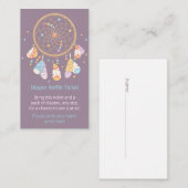 Dreamcatcher Baby Showdiaper Raffle Ticket Begleitkarte (Vorne/Hinten)