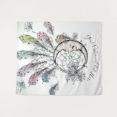 Dreamcatcher-benutzerdefinierte Textbearbeitung Wandteppich (Vorderseite (Horizontal))