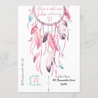 Dreamcatcher Birthday Invitation Einladung