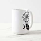 Dreamcatcher Black & White Kaffeetasse (VorderseiteRechts)