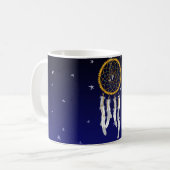 Dreamcatcher--Blauer Türkis Kaffeetasse (Vorderseite Links)