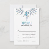 Dreamcatcher boho Hochzeit rsvp (Vorderseite)