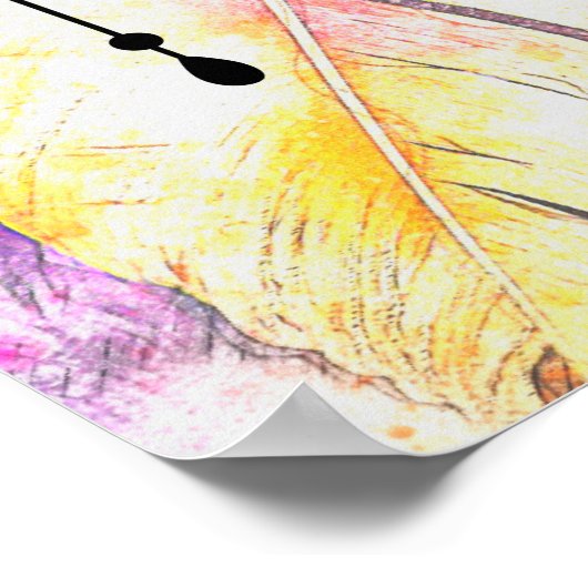 Dreamcatcher Cat | Alles beginnt mit einem Traum Poster (Ecke)